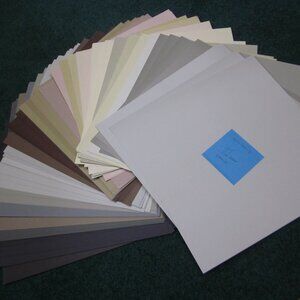 95 Sheets 12x12 Neutral Colors Fine Weave Textured Cardstock